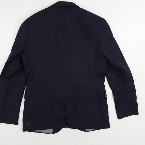NEXT Mens Blue Polyester Jacket Suit Jacket Size 38 Regular