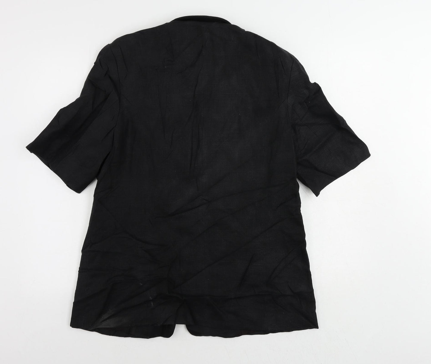 Libra Womens Black Jacket Blazer Size 16 Button