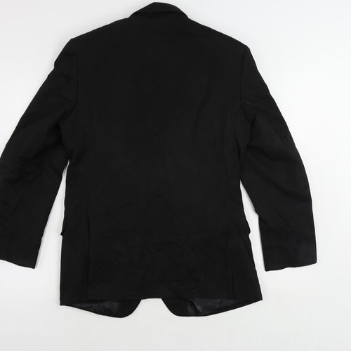 Burton Mens Black Polyester Jacket Suit Jacket Size 36 Regular