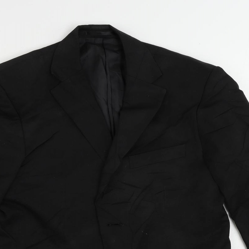 Burton Mens Black Polyester Jacket Suit Jacket Size 36 Regular