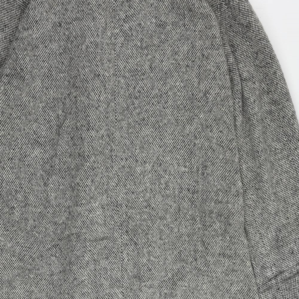 Goldix Womens Grey Overcoat Coat Size 14 Button - Vintage