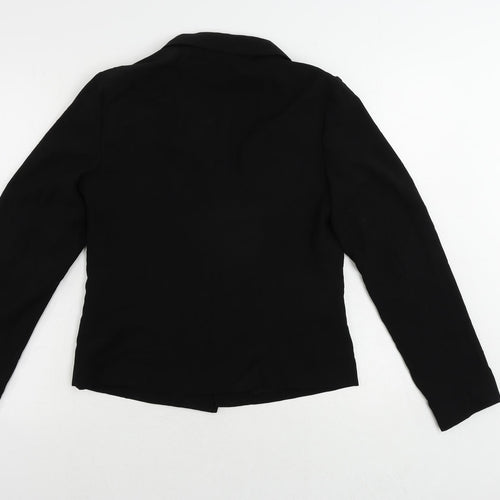 New Look Womens Black Jacket Blazer Size 10 - Open
