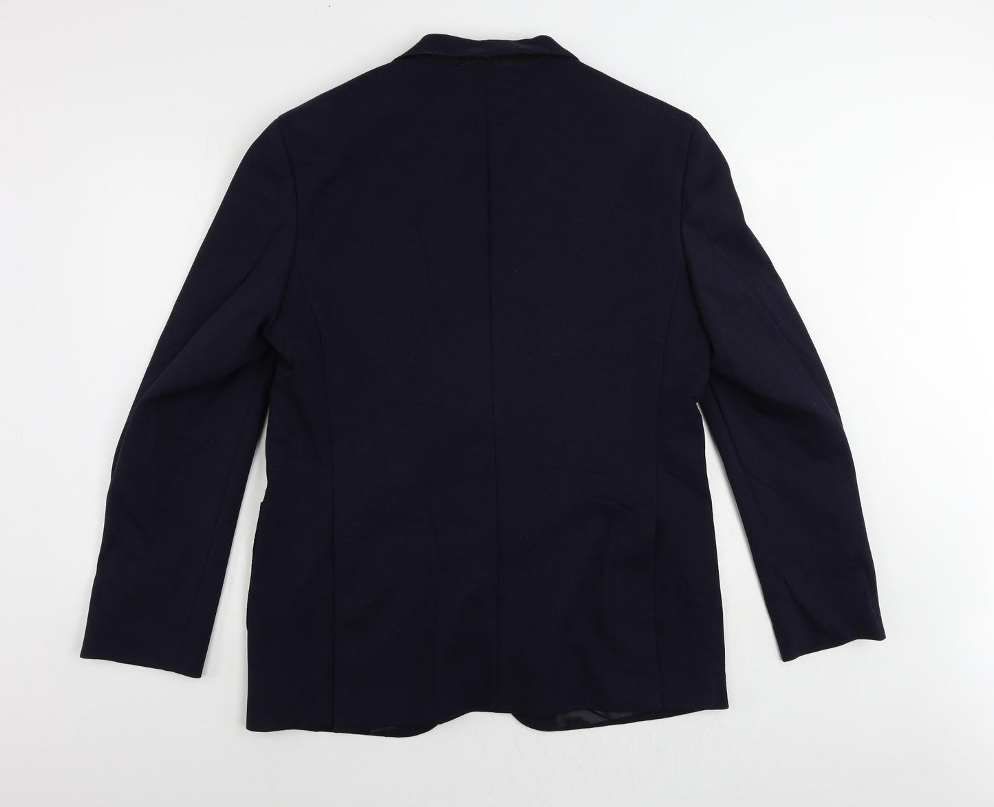 Marks and Spencer Mens Blue Polyamide Jacket Suit Jacket Size 42 Regular