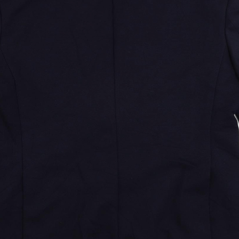 Marks and Spencer Mens Blue Polyamide Jacket Suit Jacket Size 42 Regular