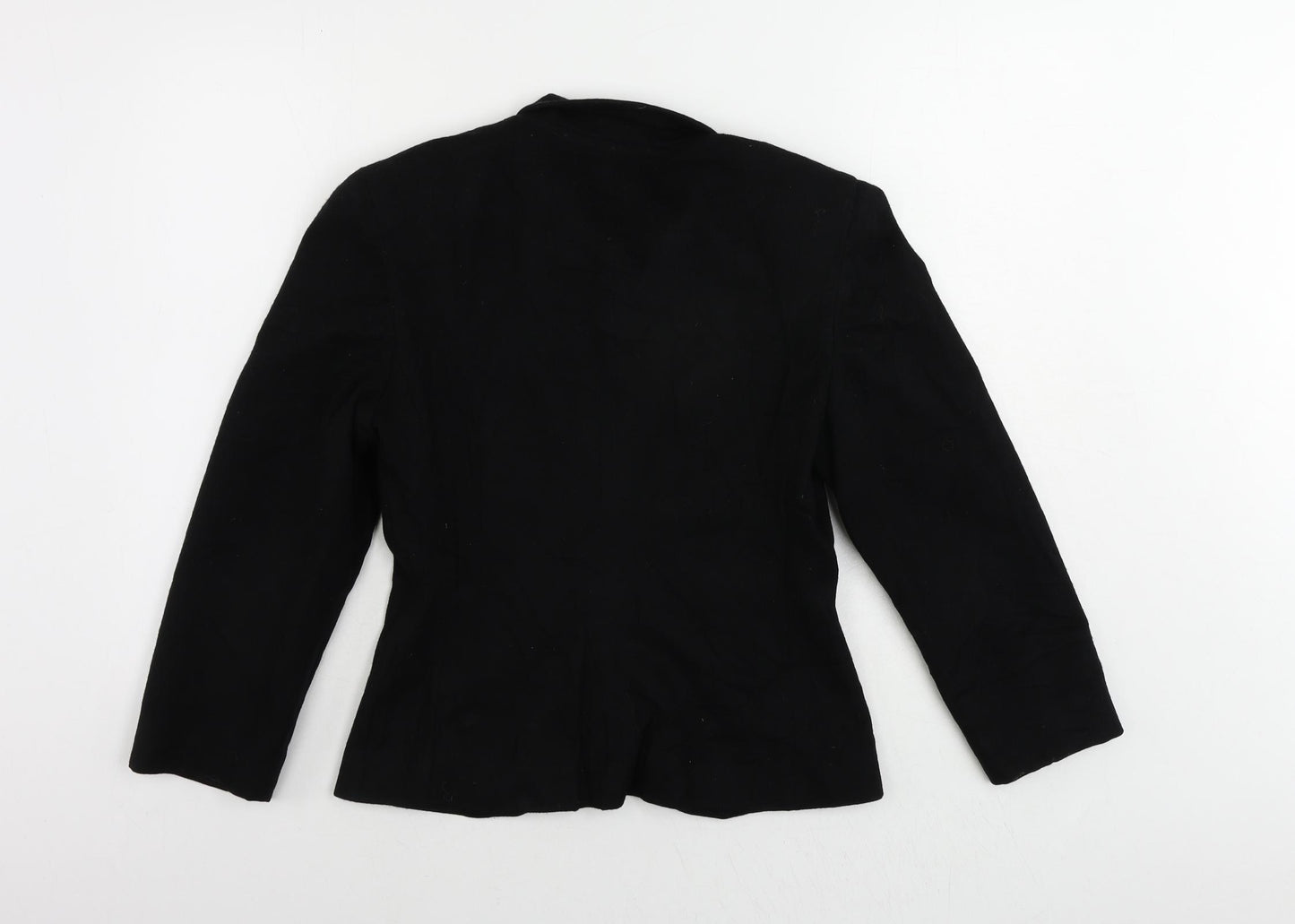 Umberto Ginocchirtti Womens Black Jacket Size 10 Button - Vintage