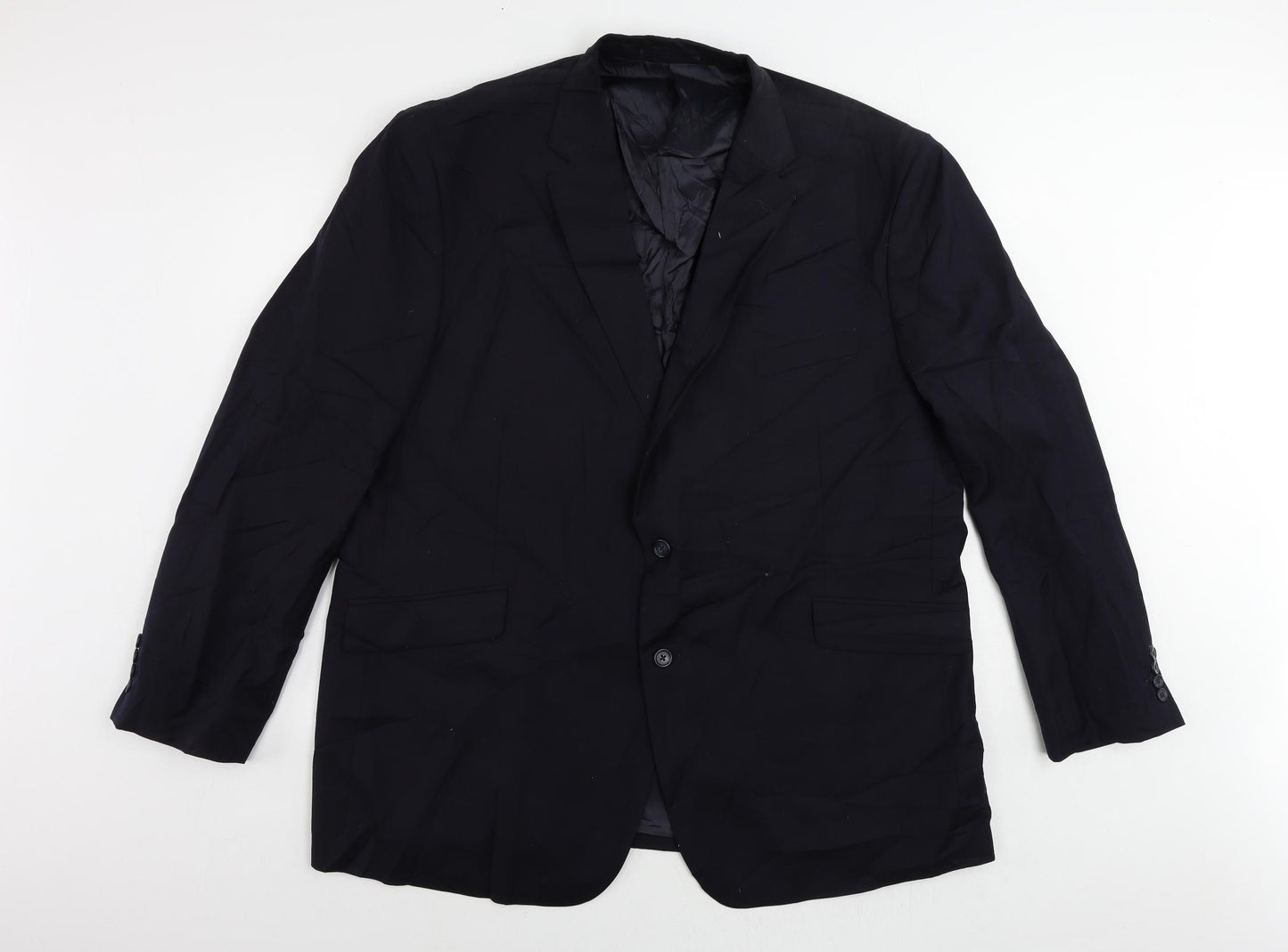 Brook Taverner Mens Blue Wool Jacket Suit Jacket Size 50 Regular