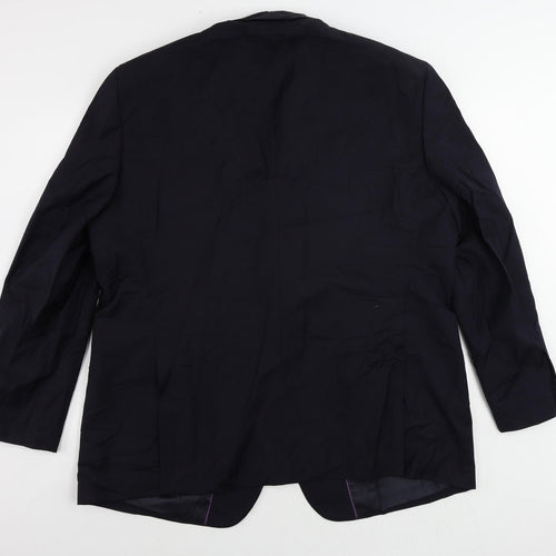 Brook Taverner Mens Blue Wool Jacket Suit Jacket Size 50 Regular