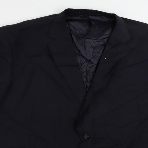 Brook Taverner Mens Blue Wool Jacket Suit Jacket Size 50 Regular