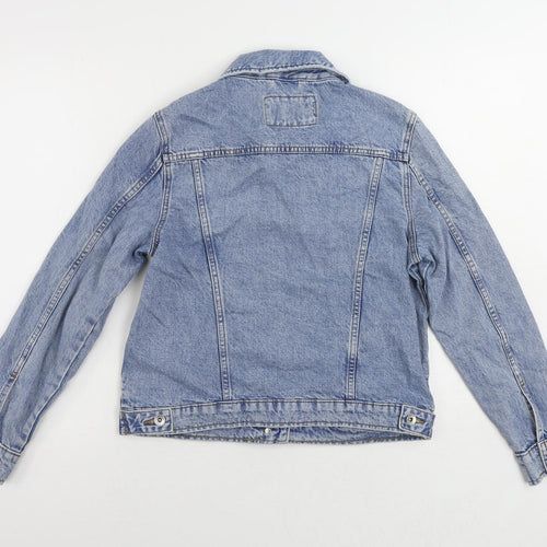 Marks and Spencer Womens Blue Jacket Size 10 Button