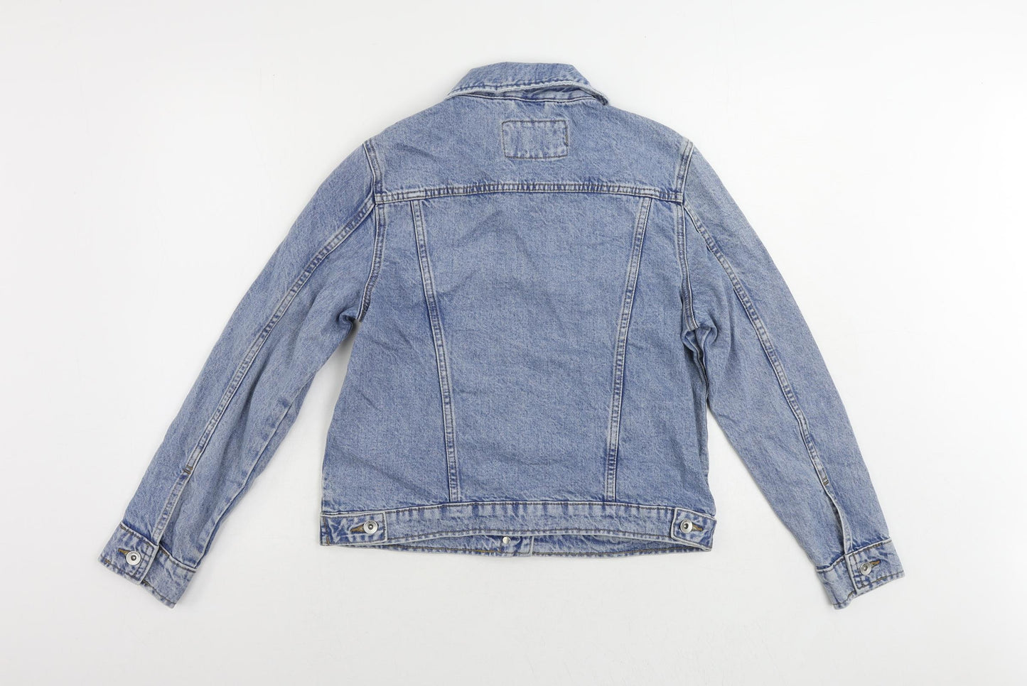 Marks and Spencer Womens Blue Jacket Size 10 Button