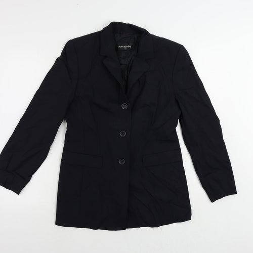 Betty Barclay Womens Blue Jacket Blazer Size 10 Button