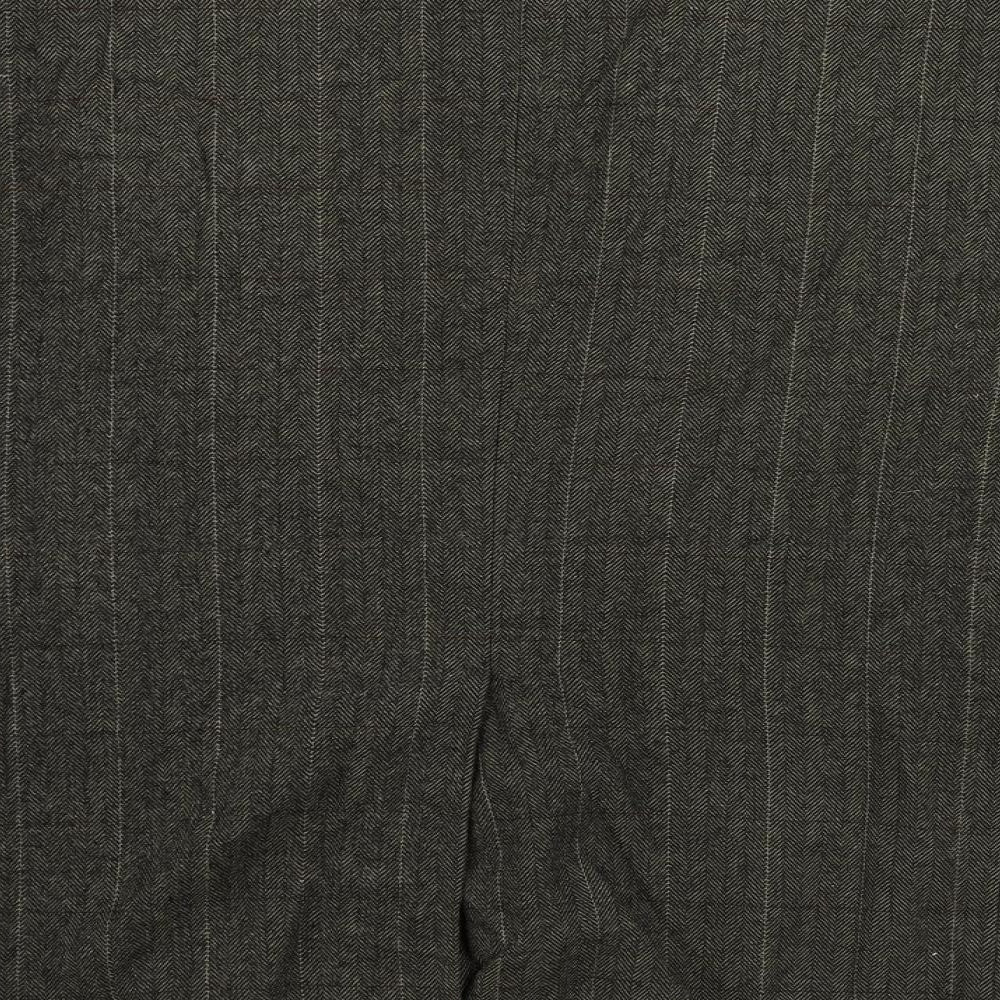 NEXT Mens Green Herringbone Polyester Jacket Blazer Size 46 Regular