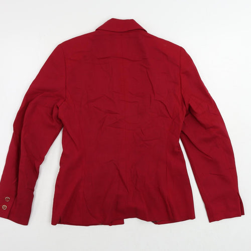 Paul Costelloe Womens Pink Jacket Blazer Size S Button