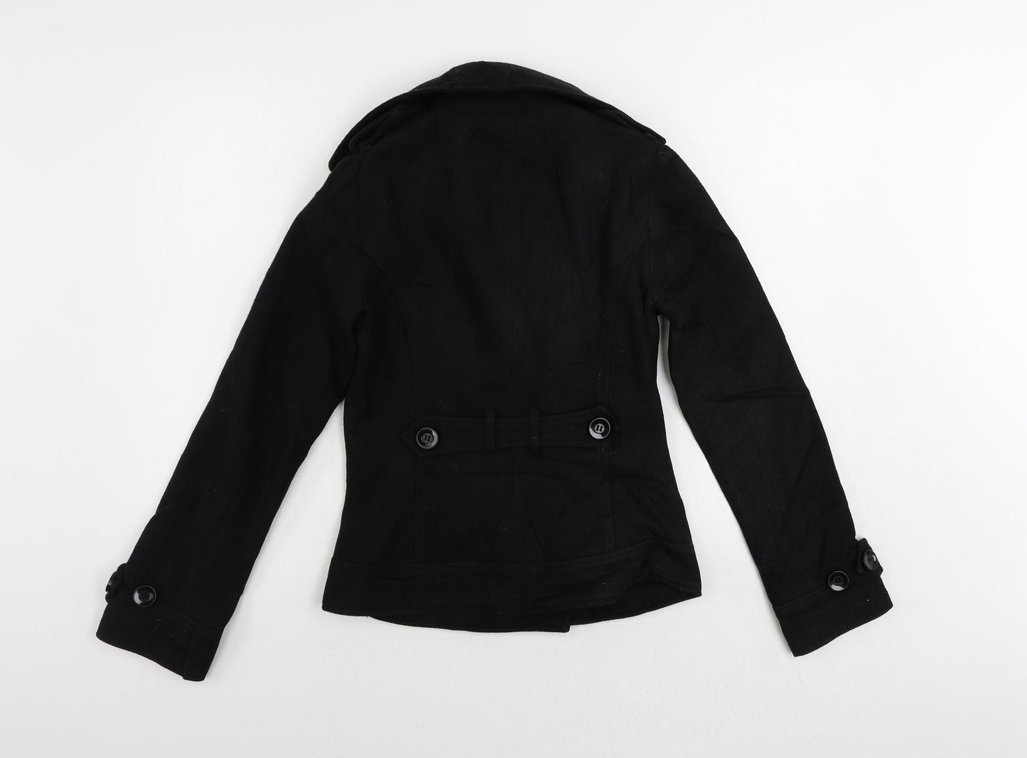 Topshop Womens Black Jacket Size 6 Button