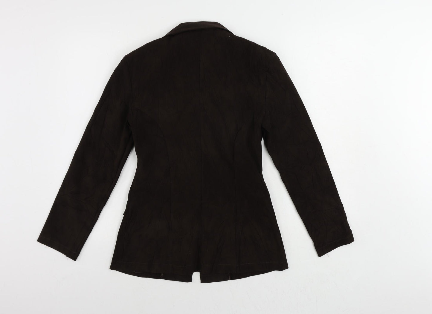 Cleo Womens Brown Jacket Blazer Size 10 Button - Vintage