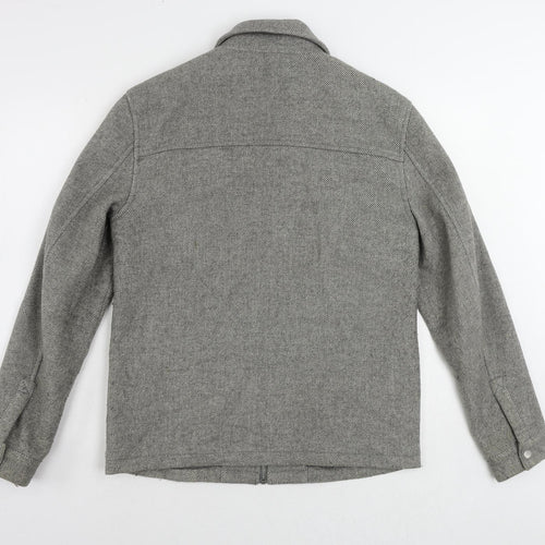Topman Mens Grey Jacket Size M Zip