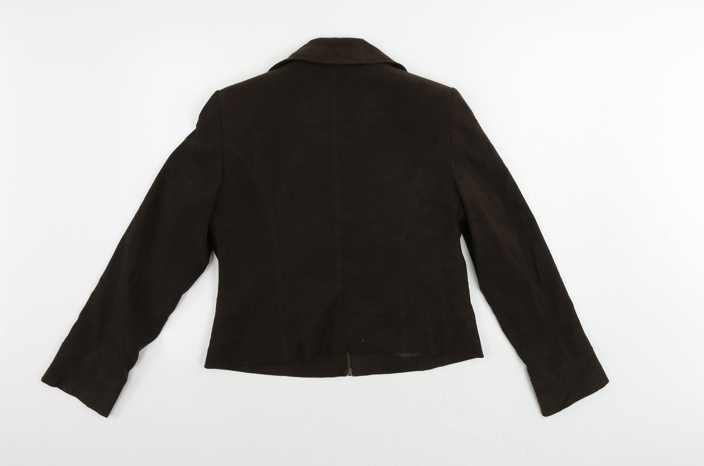 Berkertex Womens Brown Jacket Size 14 Zip - Vintage