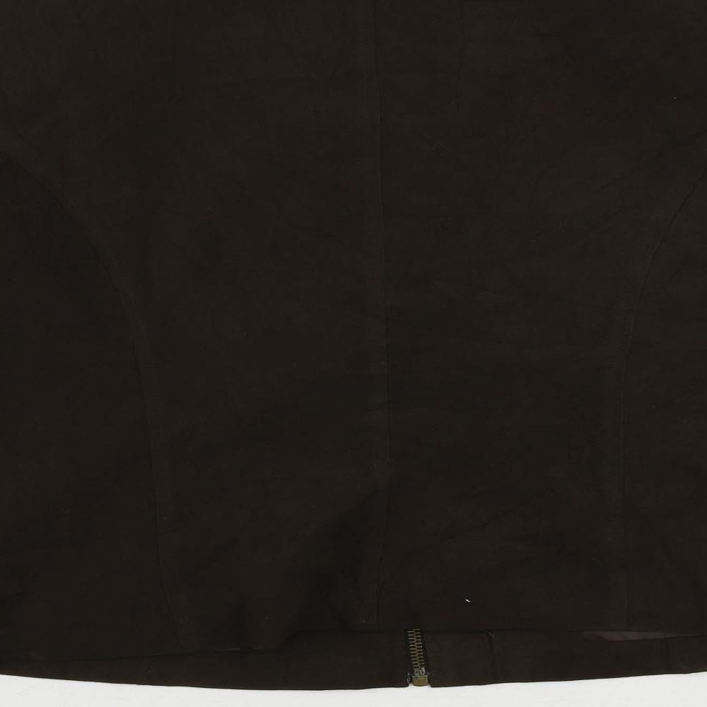 Berkertex Womens Brown Jacket Size 14 Zip - Vintage