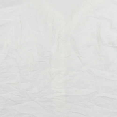 Marks and Spencer Womens White Camel Basic Button-Up Size 14 Collared