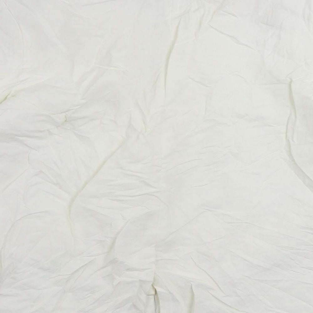 Zara Womens White Jacket Blazer Size S Button