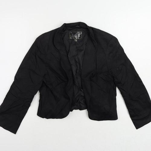 bonprix Womens Black Jacket Blazer Size 16 - Open