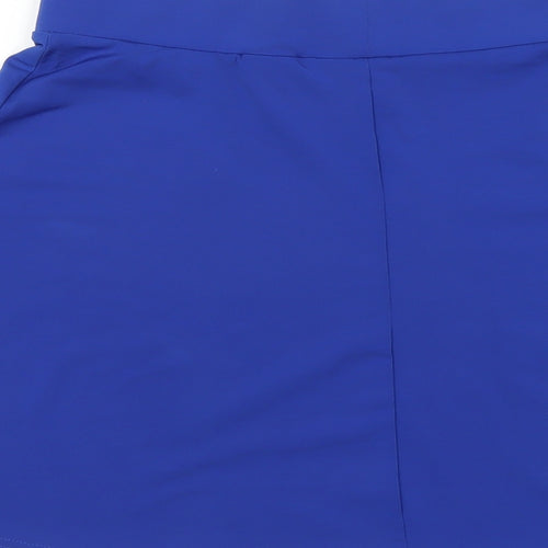H&M Womens Blue Polyester A-Line Skirt Size S