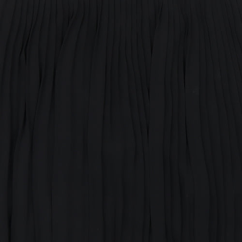 Yours Womens Black Polyester Pleated Skirt Size 18