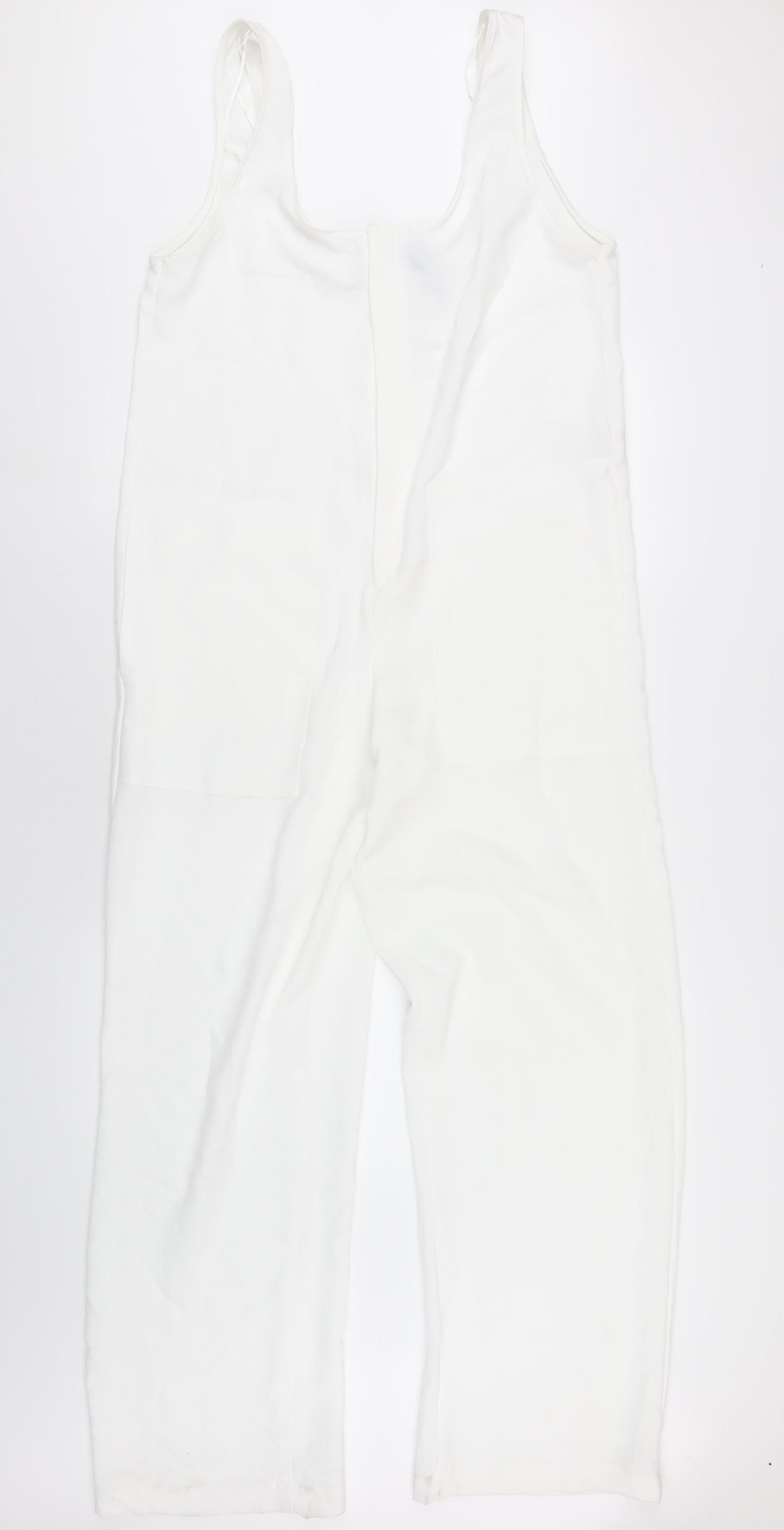 Zara Womens White Polyester Jumpsuit One-Piece Size S L32 in Pullover