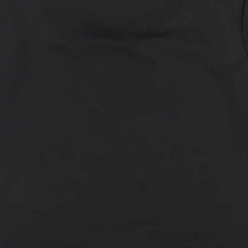 Simply Be Womens Black Polyester Basic T-Shirt Size 16 Round Neck