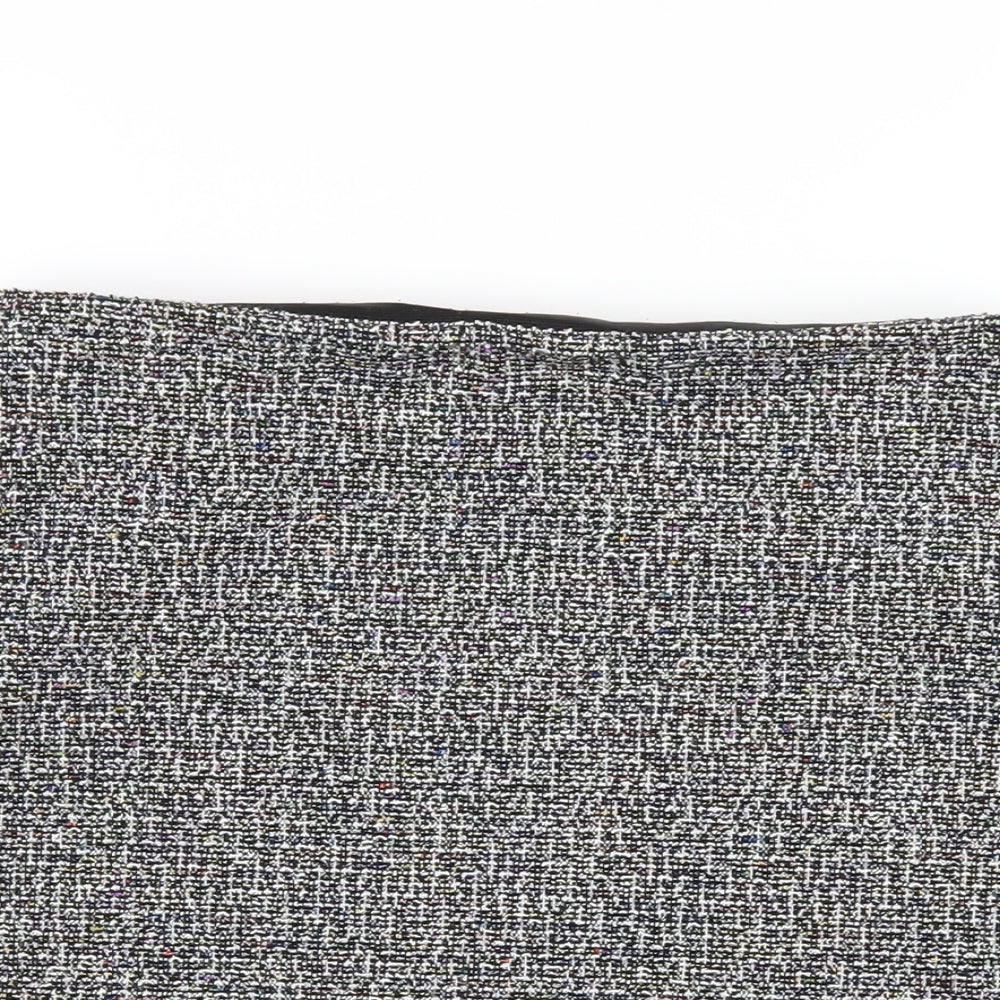 Marks and Spencer Womens Grey Polyester Straight & Pencil Skirt Size 14
