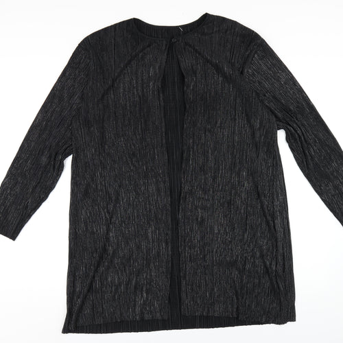 Principles Womens Black Polyester Kimono T-Shirt Size 12 Round Neck