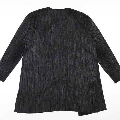 Principles Womens Black Polyester Kimono T-Shirt Size 12 Round Neck