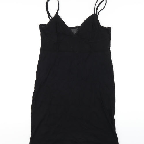 Noisy may Womens Black Cotton Bodycon Size XL V-Neck Pullover