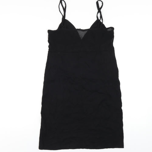 Noisy may Womens Black Cotton Bodycon Size XL V-Neck Pullover