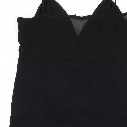 Noisy may Womens Black Cotton Bodycon Size XL V-Neck Pullover