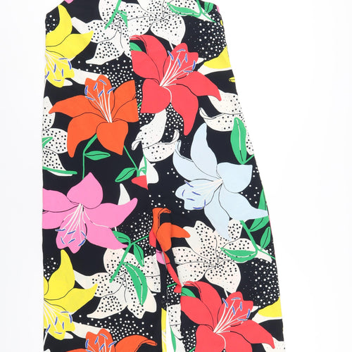 Topshop Womens Multicoloured Geometric Polyester Jumpsuit One-Piece Size 10 L21 in Pullover