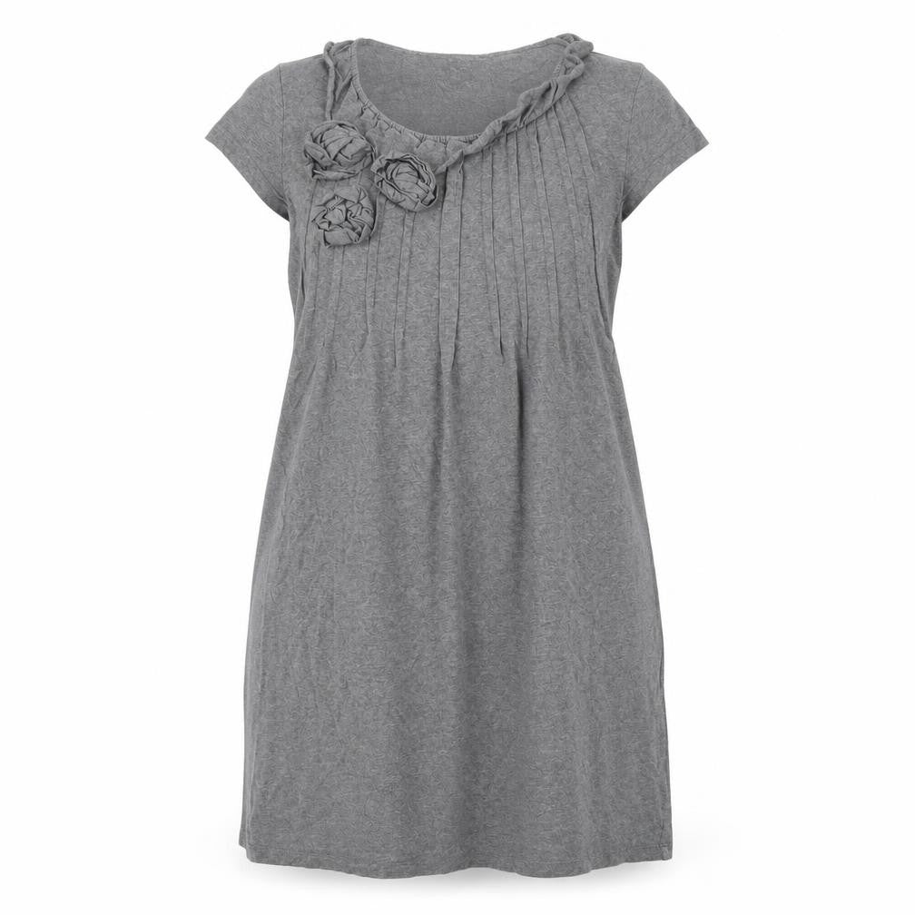 Front view of Next women’s grey cotton a-line, size UK 14, round neck pullover
