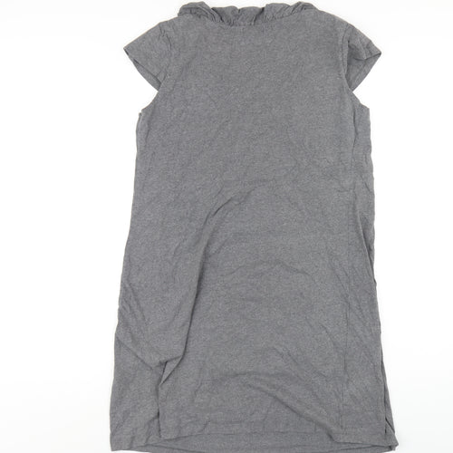 NEXT Womens Grey Cotton A-Line Size 14 Round Neck Pullover
