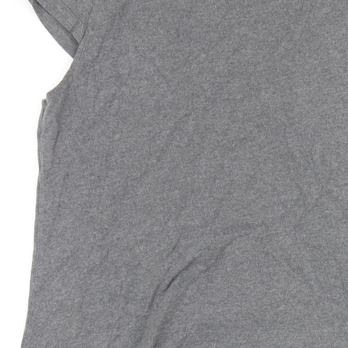 NEXT Womens Grey Cotton A-Line Size 14 Round Neck Pullover