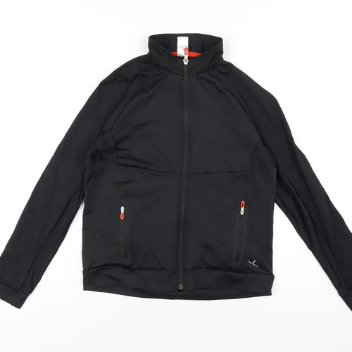 DECATHLON Boys Black Jacket Size 12-13 Years Zip
