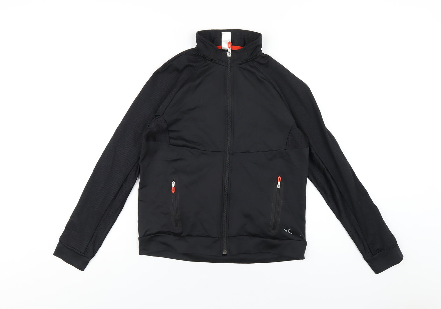 DECATHLON Boys Black Jacket Size 12-13 Years Zip