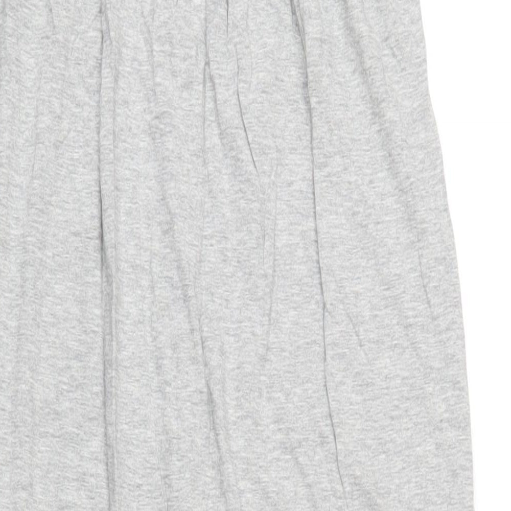 Gap Womens Grey Cotton A-Line Size L Square Neck Pullover