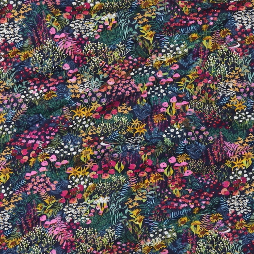 NEXT Womens Multicoloured Floral Cotton Wrap Skirt Size XL Tie