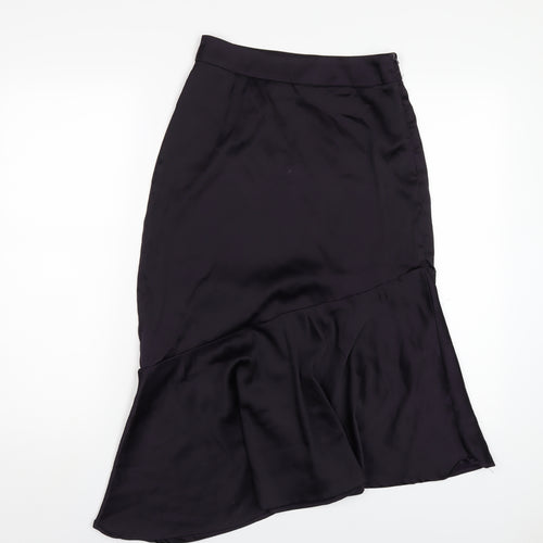 Nasty Gal Womens Purple Polyester A-Line Skirt Size 6 Zip