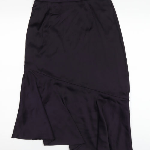 Nasty Gal Womens Purple Polyester A-Line Skirt Size 6 Zip