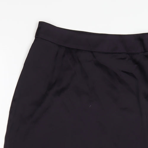 Nasty Gal Womens Purple Polyester A-Line Skirt Size 6 Zip