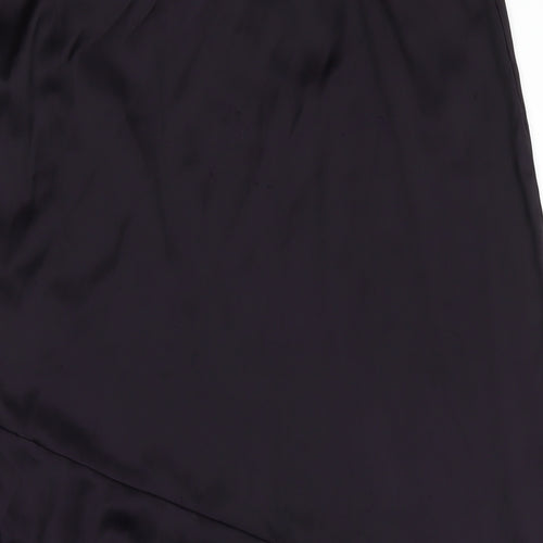 Nasty Gal Womens Purple Polyester A-Line Skirt Size 6 Zip