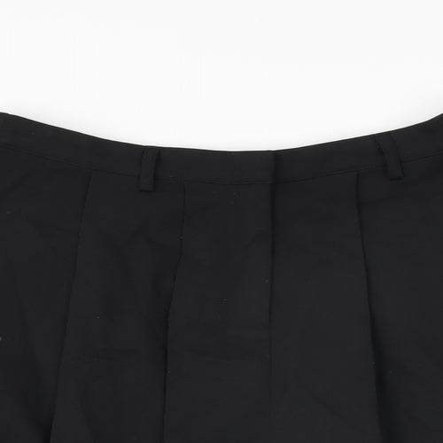 Motel Womens Black Polyester Skater Skirt Size S Zip