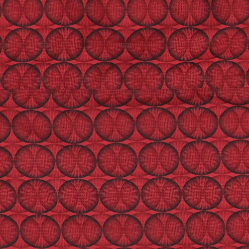 Quiksilver Mens Red Geometric Polyester Button-Up Size M Collared Button
