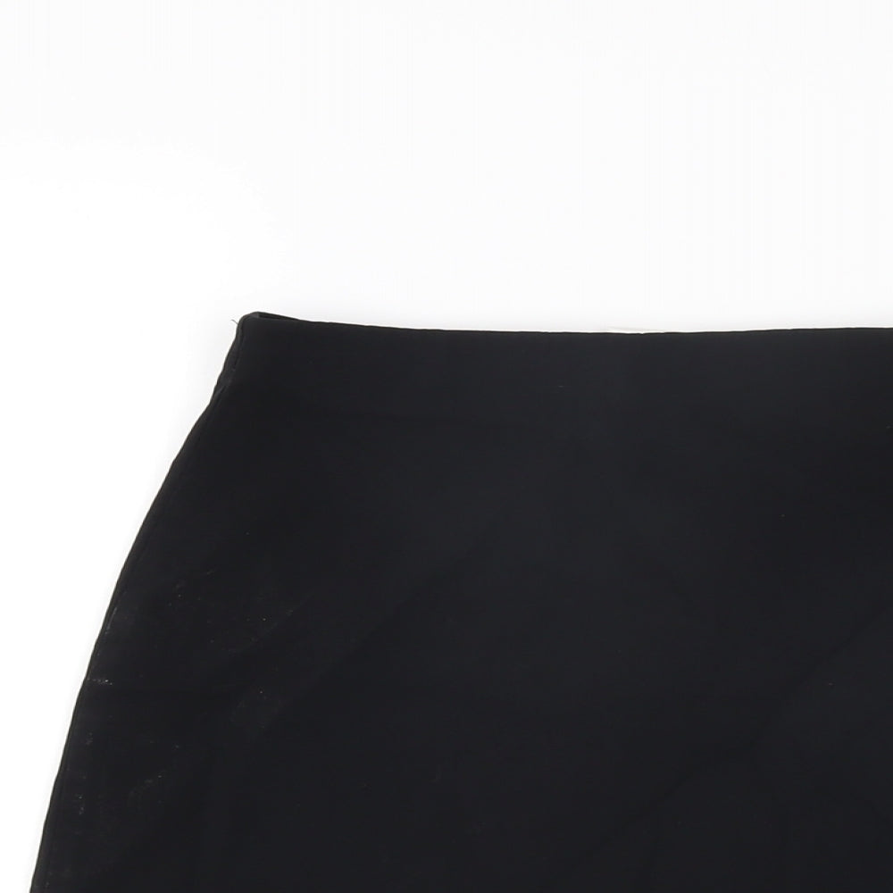 Banner Womens Black Viscose Mini Skirt Size 24 in